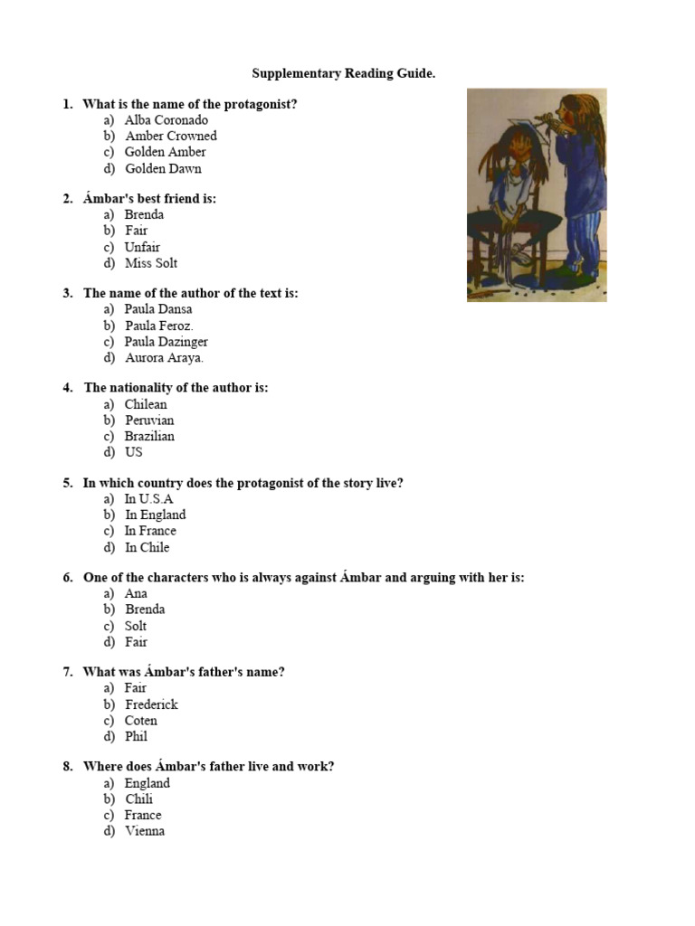 Ámbar Dorado Reading Guide Questions | PDF