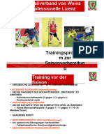Trainingsplan Für Wales Vor Der Saison