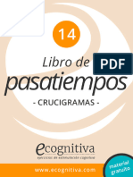 14 Pasatiempos Crucigramas Ecognitiva