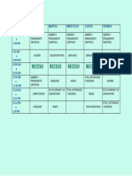 Horario de 4 Grado