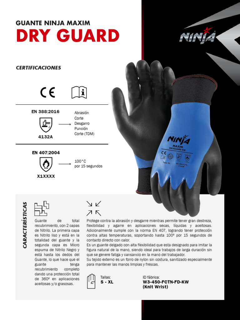 Ficha Tecnica - Ninja - Maxim Dry Guard | PDF