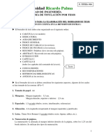 F.TITES 014 Recomendaciones para La ElaboraciÃ N Del Borrador de Tesis