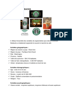 Affaire Starbucks - Segmentation