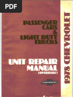 1978 Chevrolet Workshop Manual