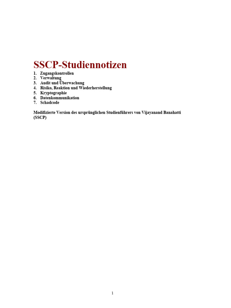 Notizen sscp pdf read only memory information technology
