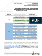 Calendario Reclutamiento Exterior 2023 2024