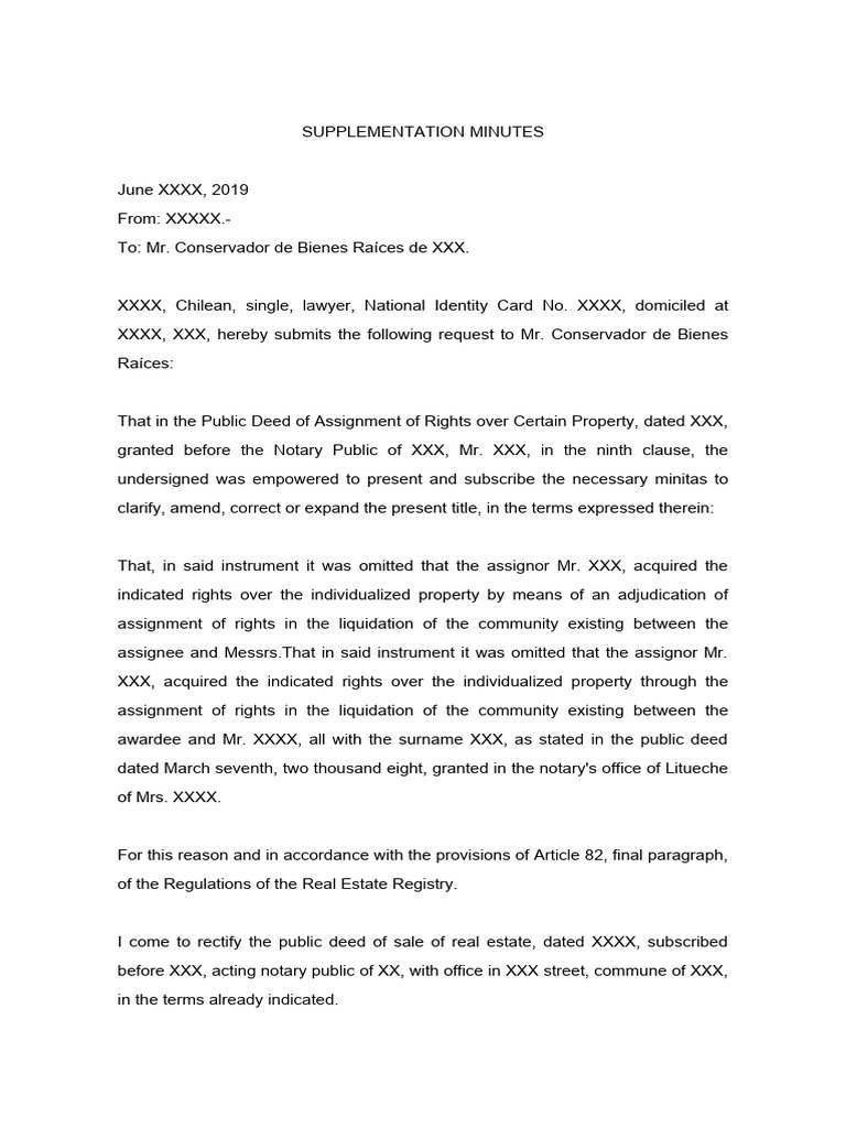 rectification minute PDF Assignment (Law) Legal Documents