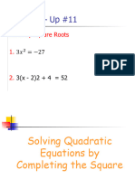 Day 5 - NOTES Completing the Square (1)