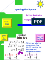 Completing The Square