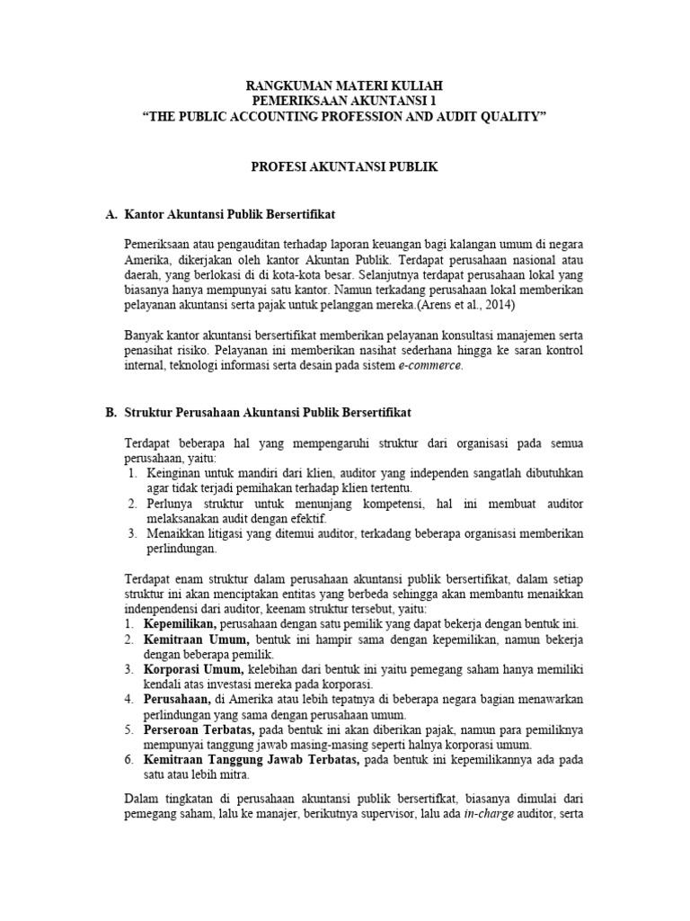 The Public Accounting Profession and Audit Quality PDF