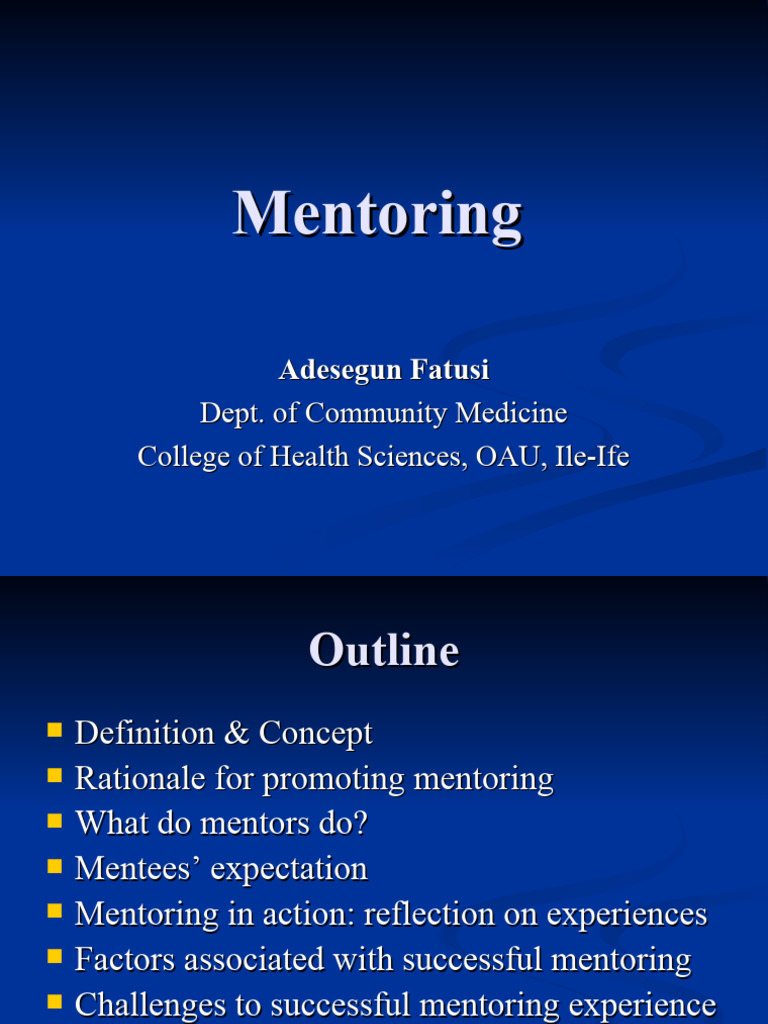 Mentoring & Mentees Expectation PDF