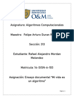 Algoritmos Computacionales (Ensayo)