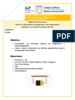 Práctica 9 - Experimentos de Magnetismo y Electromagnetismo