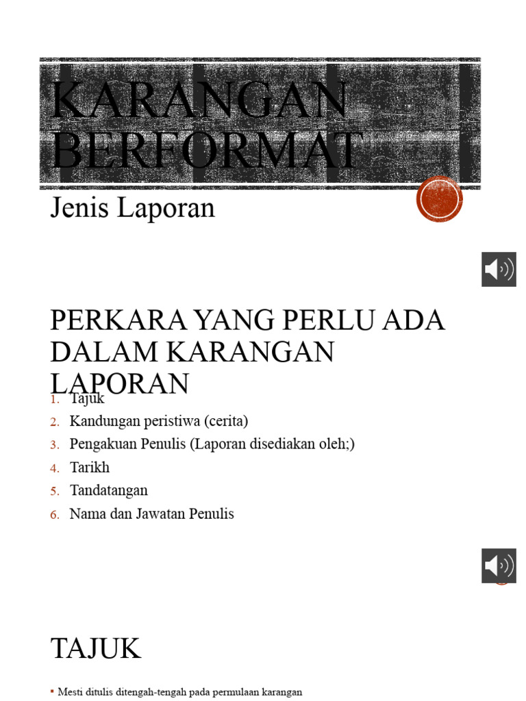 Karangan Jenis Laporan | PDF