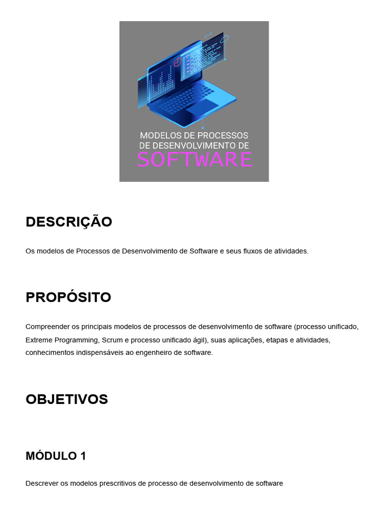 Modelos de Processos de Desenvolvimento de Software | PDF | Linguagem ...