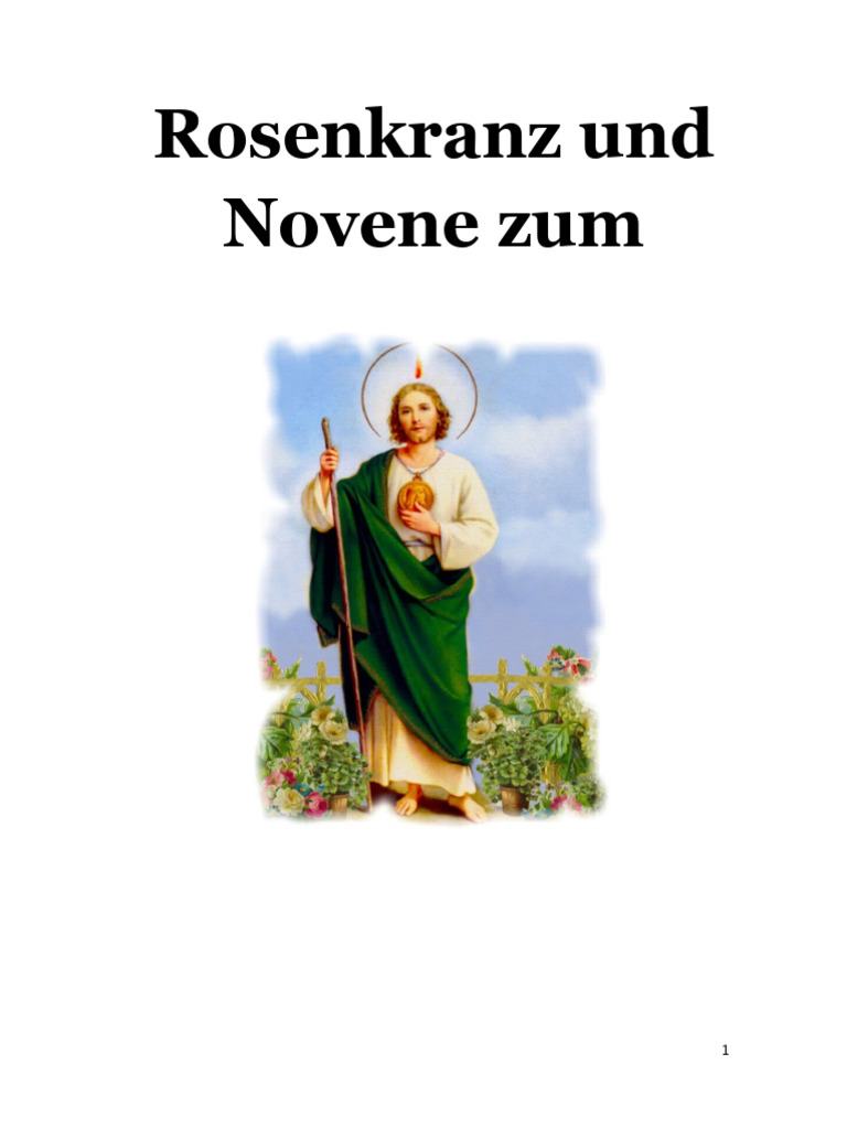 Novene und Rosenkranz zum Heiligen Judas Thaddäus | PDF