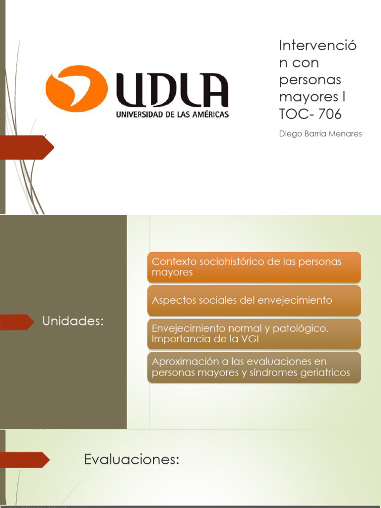 Geriatría y Gerontología en Personas Mayores | PDF