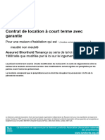 Contrat de Location de Courte Durée Assuré Par NLA