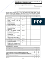 Período Experimental Do Formulário de Avaliação