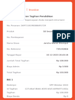 Invoice: Struk Pembayaran Tagihan Pendidikan