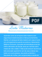 Manual de Armazenamento de Leite Materno