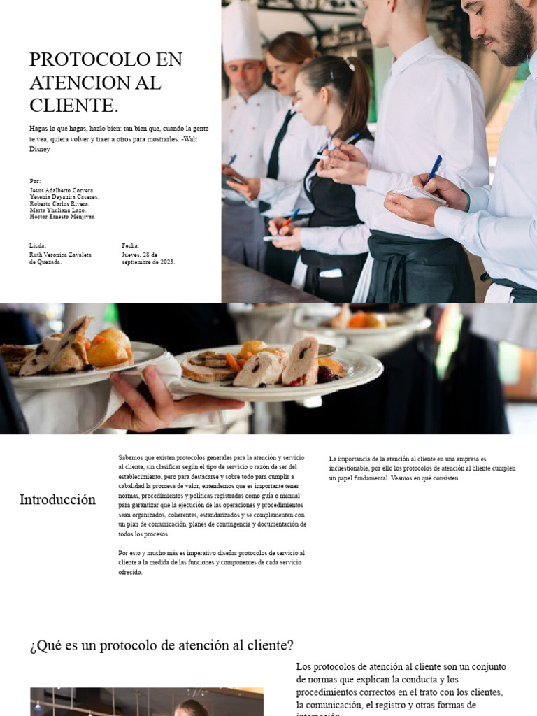 Protocolo de Atención al Cliente | PDF | Servicio al Cliente | Business