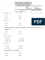 Soal PTS K5 S1 Matematika