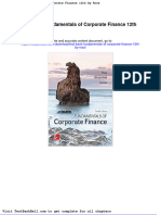 Test Bank Fundamentals of Corporate Finance 12th by Ross