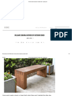 Williams Sonoma Inspired DIY Outdoor Bench - Diycandy