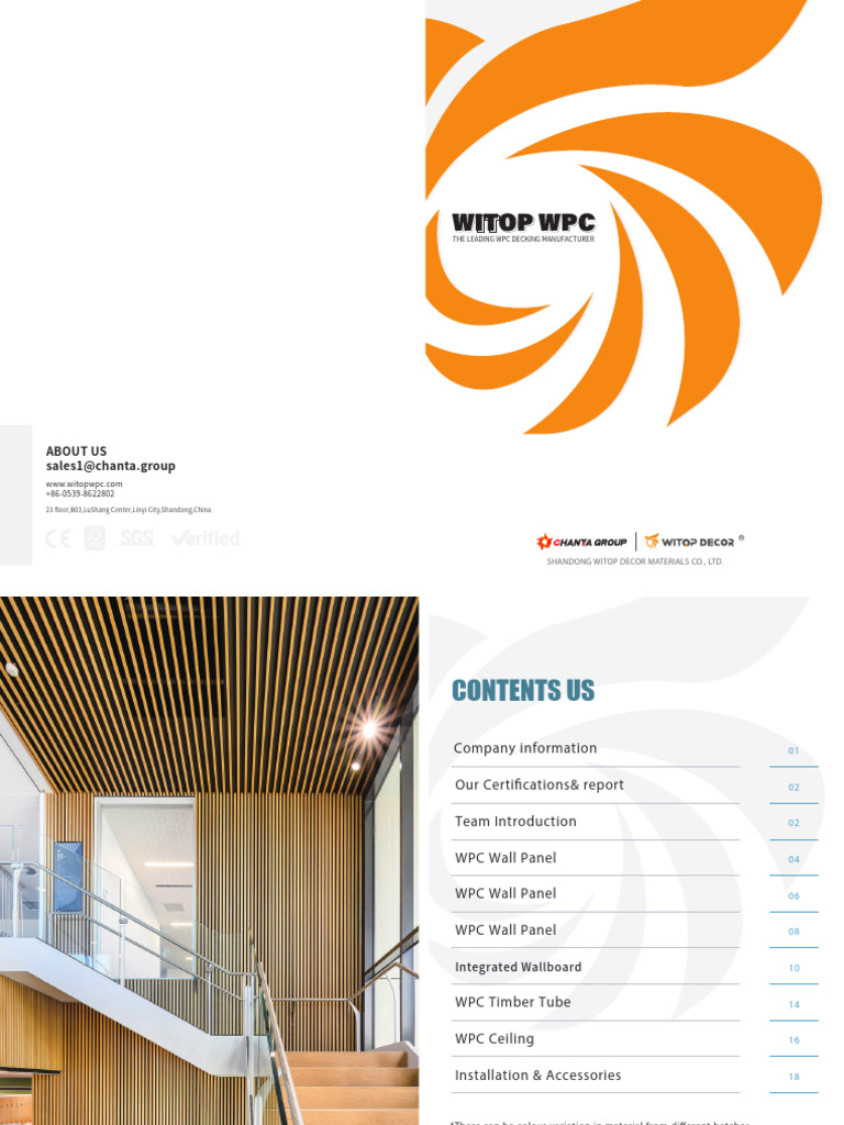 WITOP WPC Wall Panel Catalogue | PDF
