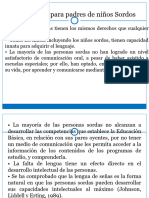 ORIENTACIONES PARA PADRES DE Niños Sordos