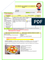 SES-MIÉRCOL-Elegimos Los Alimentos para Preparar Una Ensalada de Frutas