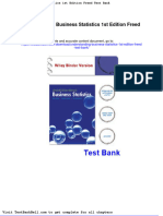 Understanding Business Statistics 1st Edition Freed Test Bank