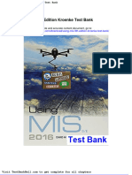 Using Mis 9th Edition Kroenke Test Bank