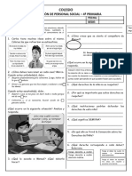 Examen I PS 4to Grado-2023