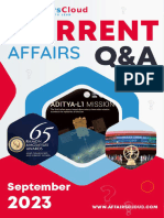 Current Affairs Q&A HINDI PDF - September 2023 by AffairsCloud 1