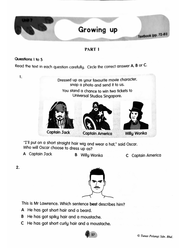 Unit 7 Growing Up Pdf