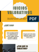 Juicios Valorativos