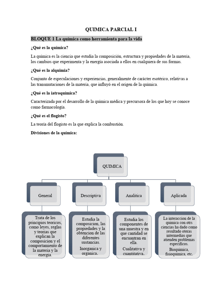 Quimica Parcial I Descargar Gratis Pdf Electrón Química