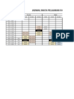 Jadwal PTM Farmasi