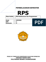 RPS PW Pelaksanaan Dan Pengawasan