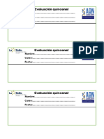 Evaluaciones Quincenales