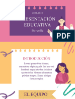 Presentación Educativa Diapositivas para Proyecto de Educación Coloridas Rosa, Blanco y Verde