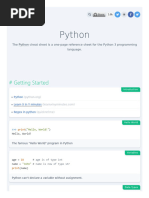 Python Cheatsheet