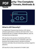 API Security The Complete Guide To Threats, Methods Tools