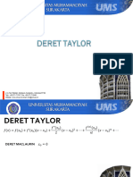 Materi Deret Taylor - Teknik Elektro