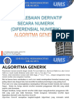 Materi Diferensial Numerik - Teknik Elektro Algoritma Generik