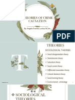 Theories of Crime Causation: By: Angelie Fuentes Lovitos Rcrim