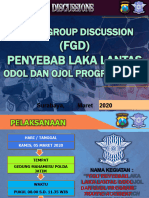 Persiapan FGD Penyebab Laka Lantas Ojol Dan Odol