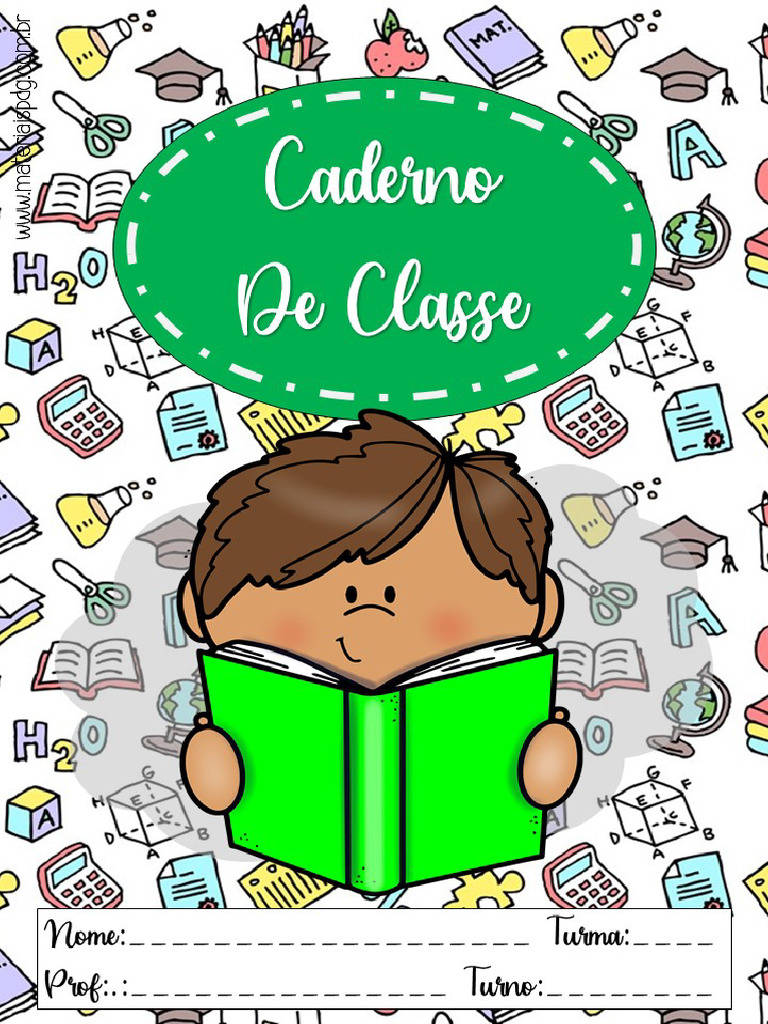 Capinhas de Caderno Colorido - Materiaispdg | PDF